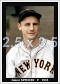 Glenn Spencer - 1933 New York Giants - choose a size & style