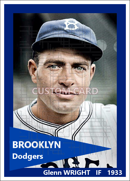Glenn Wright - 1933 Brooklyn Dodgers - choose a size & style