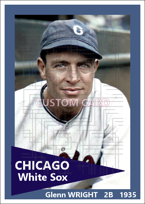 Glenn Wright - 1935 Chicago White Sox - choose a size & style