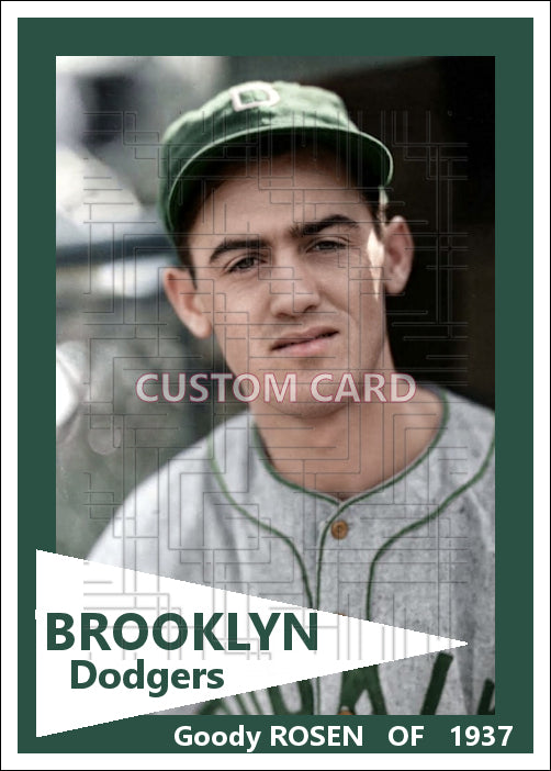 Goody Rosen - 1937 Brooklyn Dodgers - choose a size & style