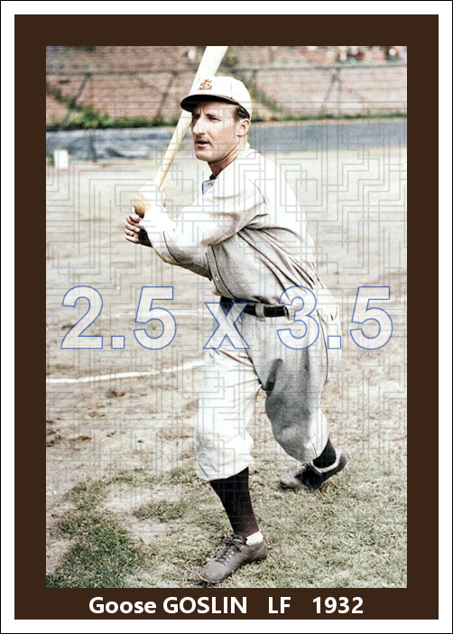 Goose Goslin - 1932 St. Louis Browns - choose a size & style