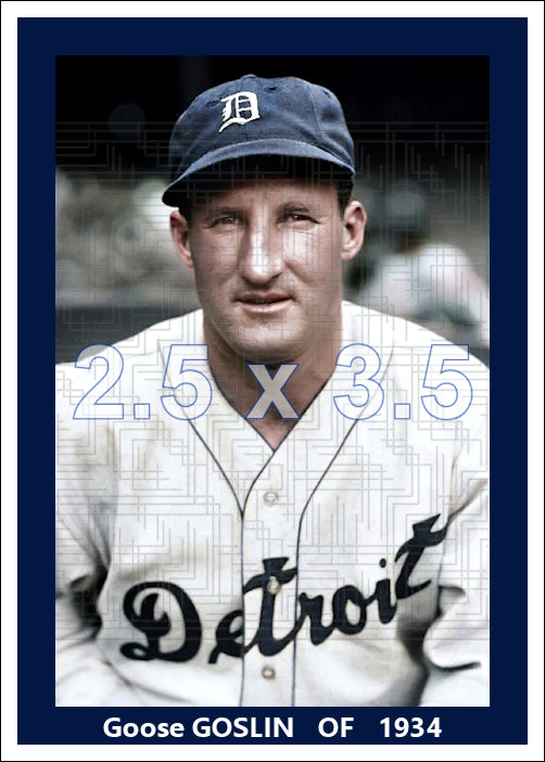 Goose Goslin - 1934 Detroit Tigers - choose a size & style
