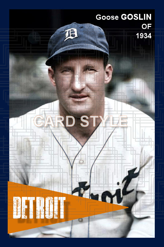 Goose Goslin - 1934 Detroit Tigers - choose a size & style