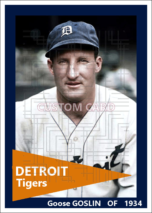 Goose Goslin - 1934 Detroit Tigers - choose a size & style