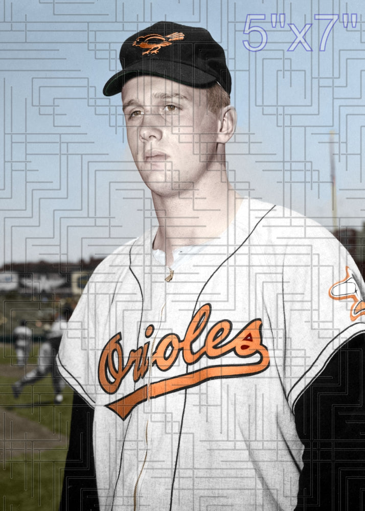Gordie Sundin - 1956 Baltimore Orioles - choose a size & style