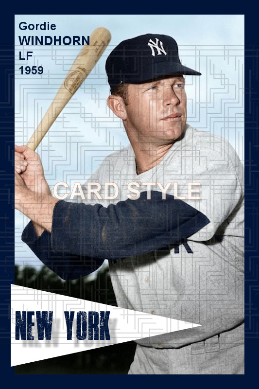 Gordie Windhorn - 1959 New York Yankees - choose a size & style