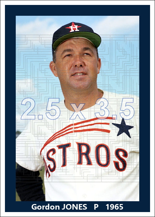 Gordon Jones - 1965 Houston Astros - choose a size & style