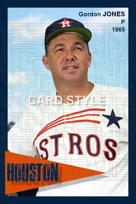 Gordon Jones - 1965 Houston Astros - choose a size & style