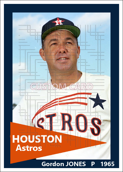 Gordon Jones - 1965 Houston Astros - choose a size & style