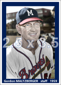 Gordon Maltzberger - 1959 Milwaukee Braves - choose a size & style