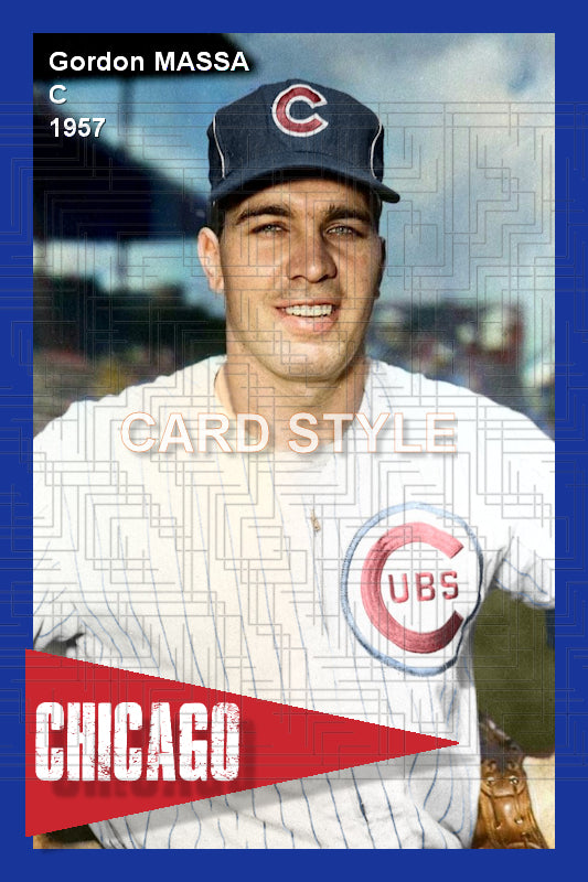 Gordon Massa - 1957 Chicago Cubs - choose a size & style