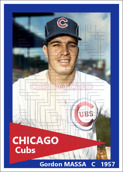 Gordon Massa - 1957 Chicago Cubs - choose a size & style