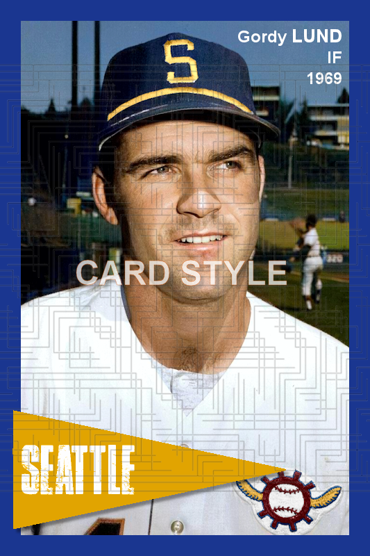 Gordy Lund - 1969 Seattle Pilots - choose a size & style