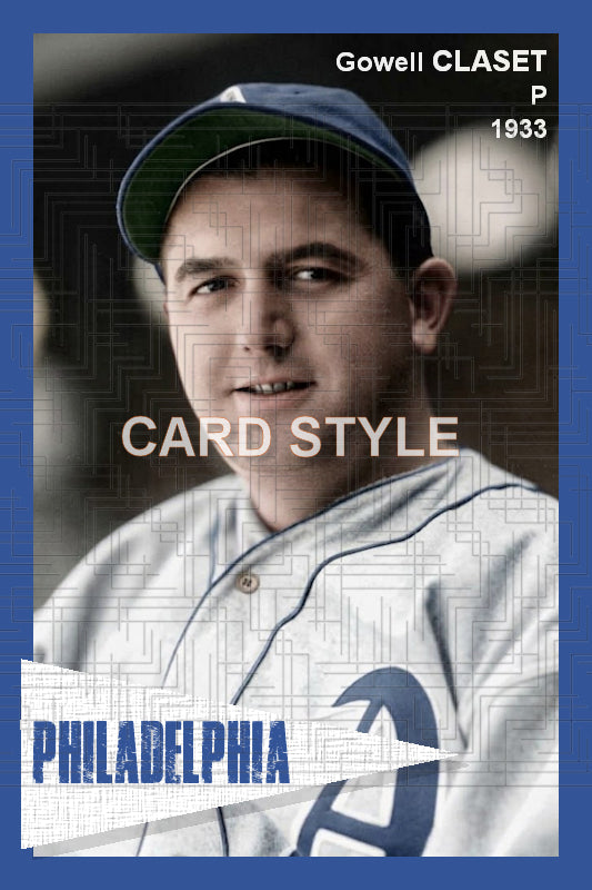 Gowell Claset - 1933 Philadelphia Athletics - choose a size & style