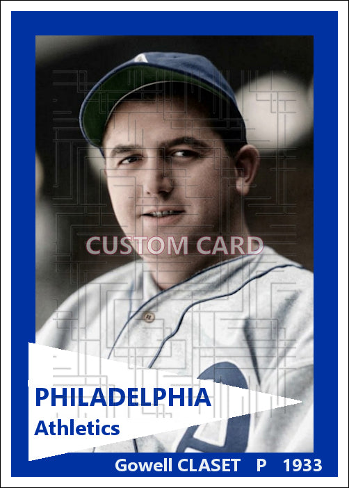 Gowell Claset - 1933 Philadelphia Athletics - choose a size & style