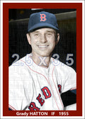 Grady Hatton - 1955 Boston Red Sox - choose a size & style