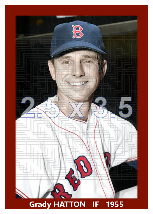 Grady Hatton - 1955 Boston Red Sox - choose a size & style