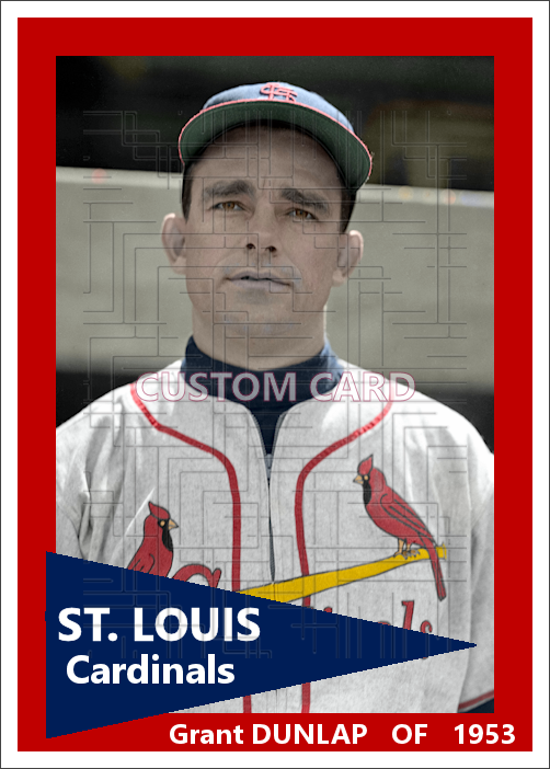 Grant Dunlap - 1953 St. Louis Cardinals - choose a size & style