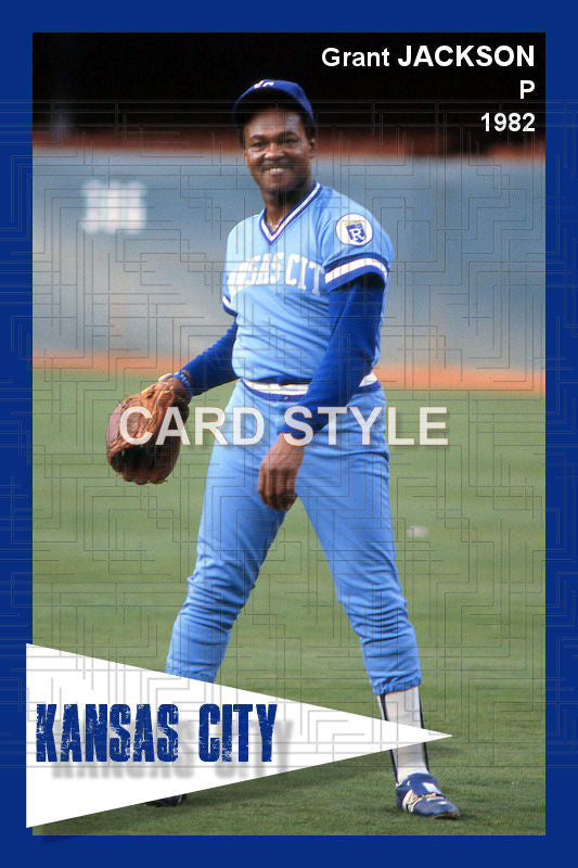 Grant Jackson - 1982 Kansas City Royals - choose a size & style