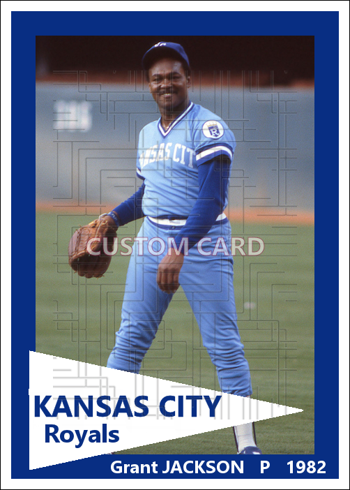 Grant Jackson - 1982 Kansas City Royals - choose a size & style