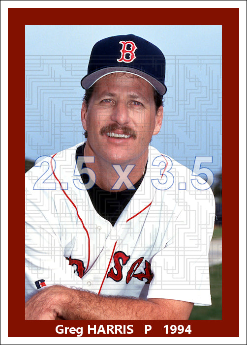 Greg Harris - 1994 Boston Red Sox - choose a size & style