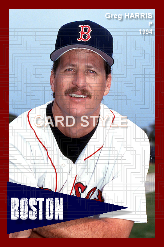 Greg Harris - 1994 Boston Red Sox - choose a size & style