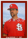 Greg Bargar - 1987 St. Louis Cardinals - choose a size & style
