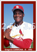 Gregorio Carmona - 1992 St. Louis Cardinals - choose a size & style