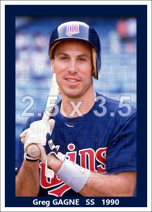 Greg Gagne - 1990 Minnesota Twins - choose a size & style