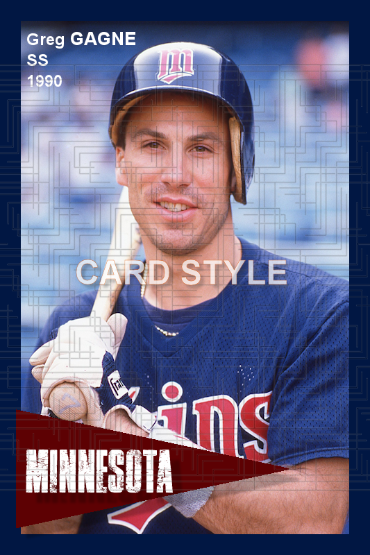 Greg Gagne - 1990 Minnesota Twins - choose a size & style