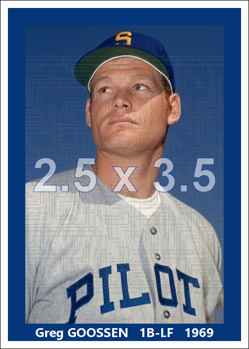 Greg Goossen -1969 Seattle Pilots - choose a size & style