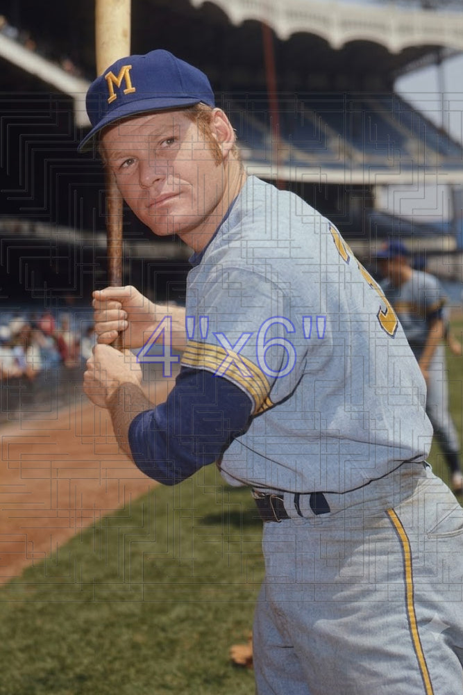 Greg Goossen -1970 Milwaukee Brewers - choose a size & style