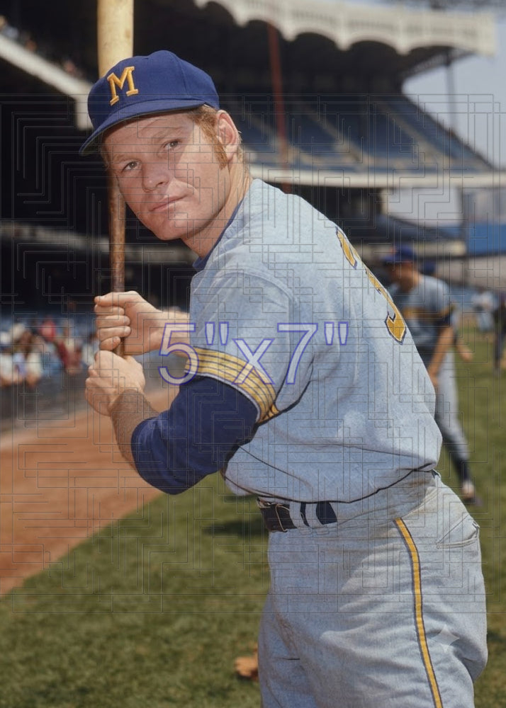 Greg Goossen -1970 Milwaukee Brewers - choose a size & style