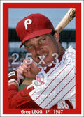 Greg Legg - 1987 Philadelphia Phillies - choose a size & style