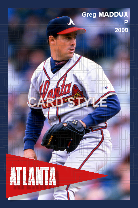 Greg Maddux - 2000 Atlanta Braves - choose a size & style