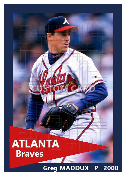 Greg Maddux - 2000 Atlanta Braves - choose a size & style