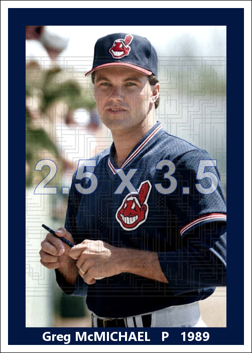 Greg McMichael - 1989 Cleveland Indians- choose a size & style