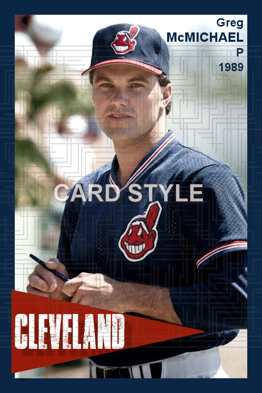 Greg McMichael - 1989 Cleveland Indians- choose a size & style