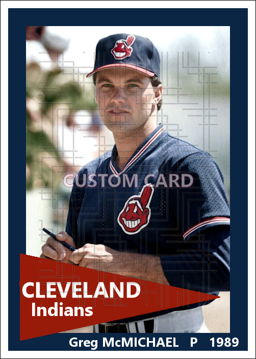 Greg McMichael - 1989 Cleveland Indians- choose a size & style