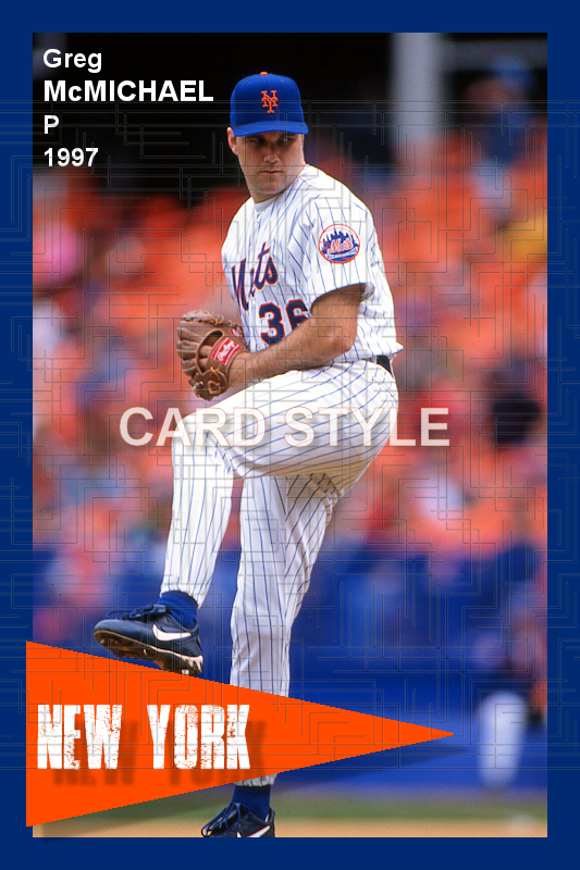 Greg McMichael - 1997 New York Mets - choose a size & style