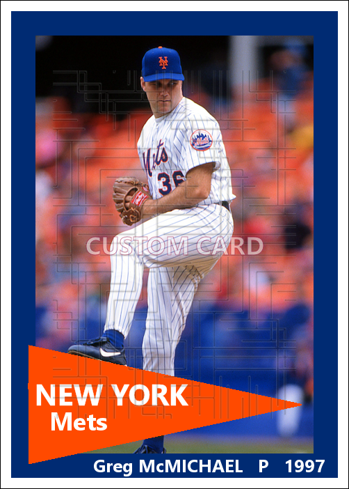Greg McMichael - 1997 New York Mets - choose a size & style