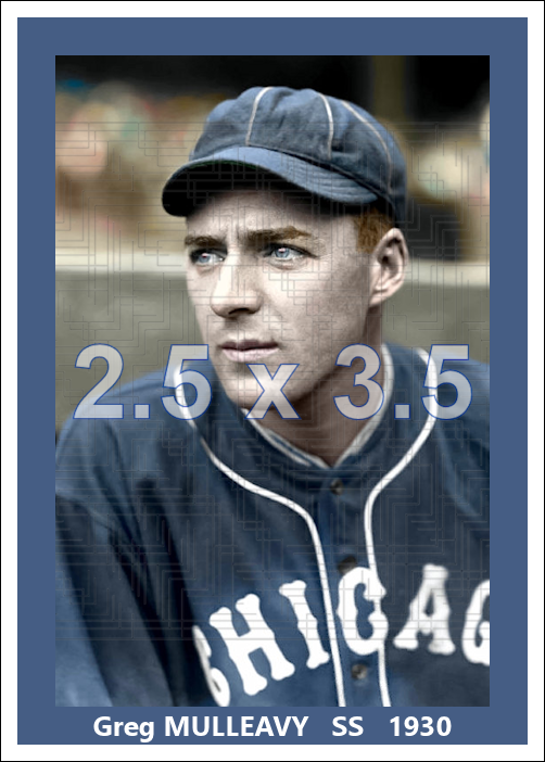 Greg Mulleavy - 1930 Chicago White Sox - choose a size & style