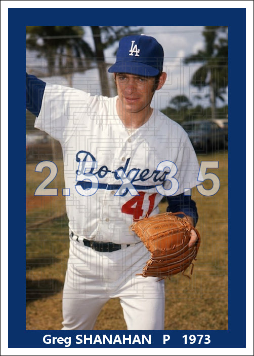 Greg Shanahan - 1973 Los Angeles Dodgers - choose a size & style