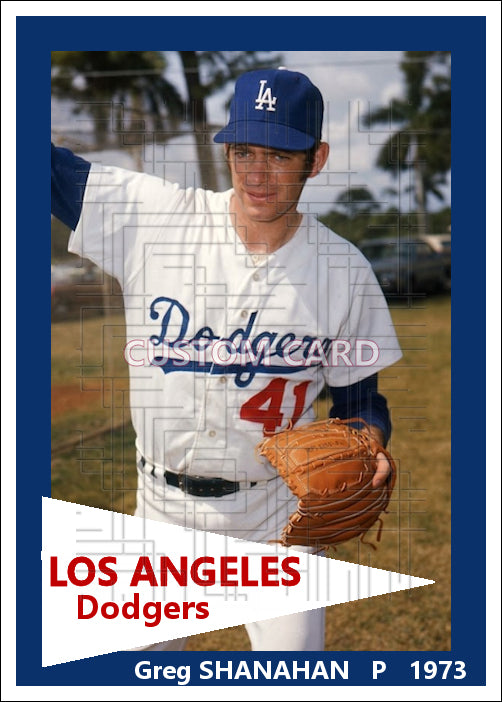 Greg Shanahan - 1973 Los Angeles Dodgers - choose a size & style