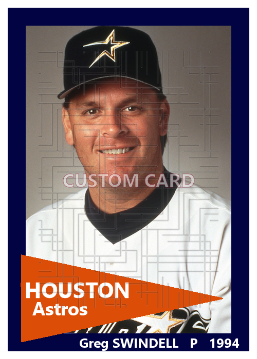Greg Swindell - 1994 Houston Astros - choose a size & style