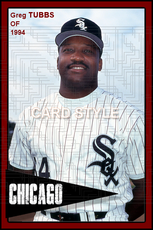 Greg Tubbs - 1994 Chicago White Sox - choose a size & style
