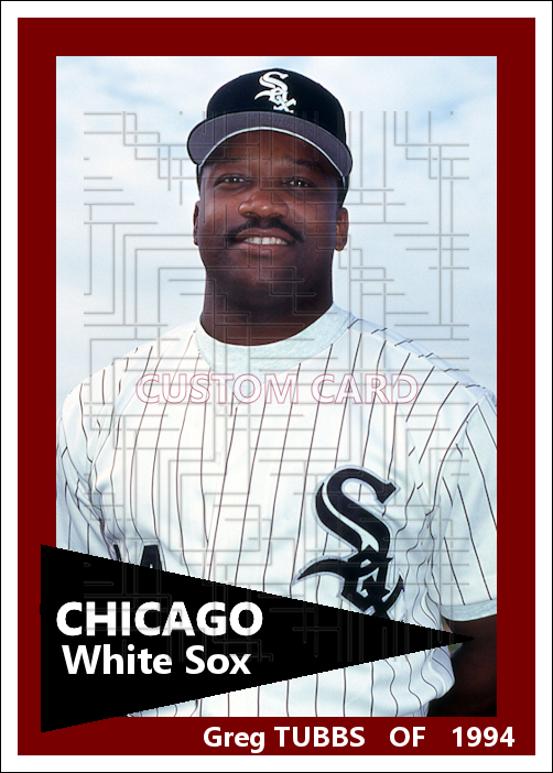 Greg Tubbs - 1994 Chicago White Sox - choose a size & style