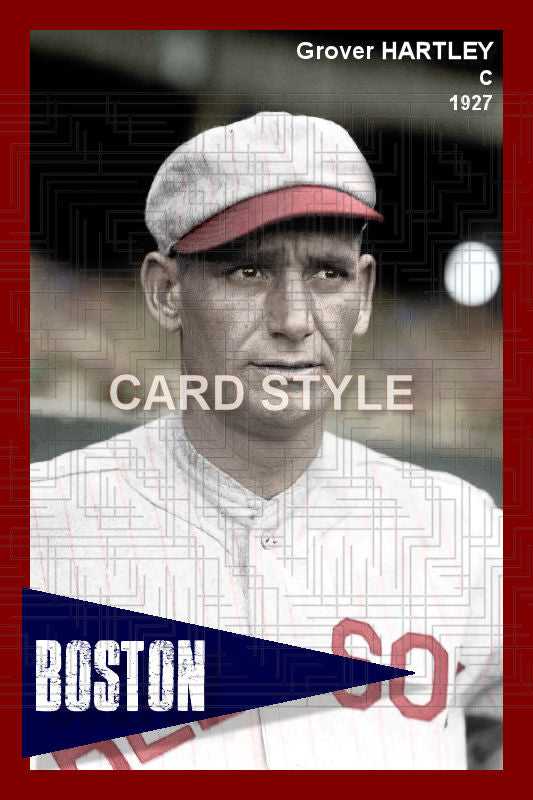 Grover Hartley - 1927 Boston Red Sox - choose a size & style