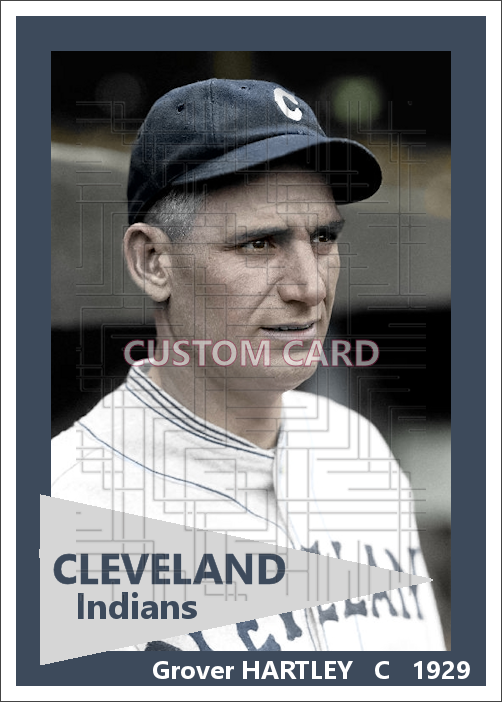 Grover Hartley - 1929 Cleveland Indians - choose a size & style