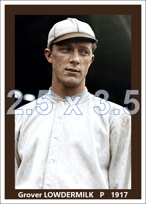 Grover Lowdermilk - 1917 St. Louis Browns - choose a size & style